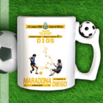 Tazza Maradona D1OS Argentina Inghilterra con pallone rotante antistress
