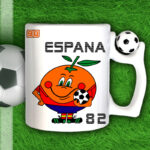 Tazza Espana 82 Mondiali Spagna  con pallone rotante antistress